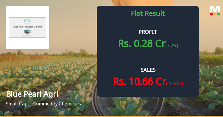 Blue Pearl Agriventures Q1 FY27: Profit Holds Steady Amid Revenue Decline and Valuation Concerns