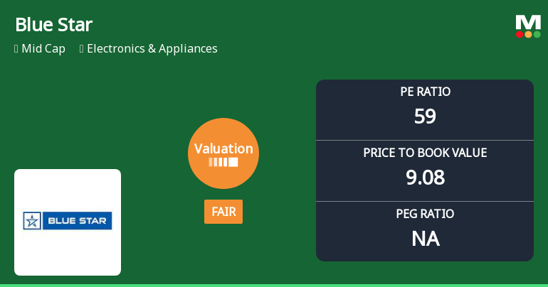 Blue Star Ltd. Valuation Shifts to Fair Amidst Market Pressure