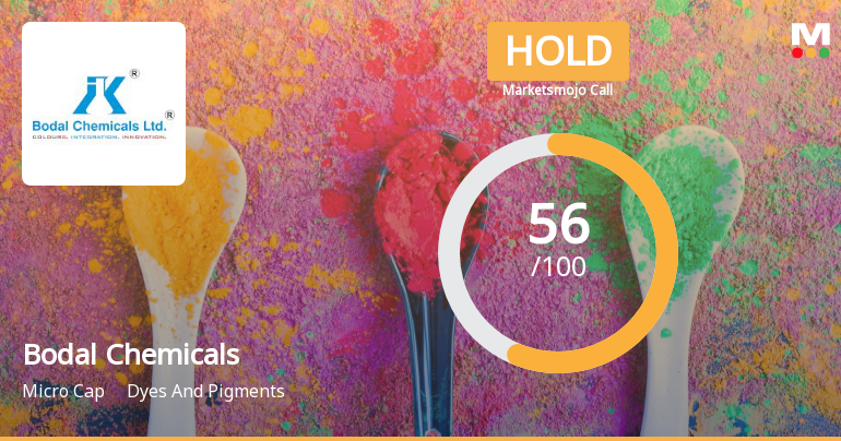 Bodal Chemicals Ltd is Rated Hold by MarketsMOJO