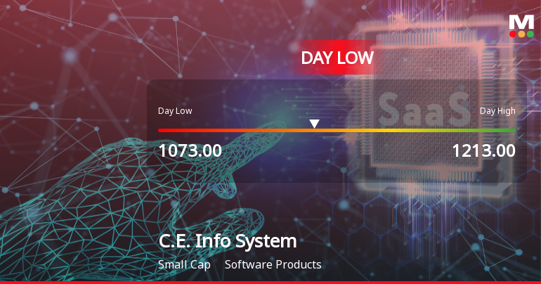 C.E. Info Systems Ltd Hits Intraday Low Amid Price Pressure on 4 Aug 2026