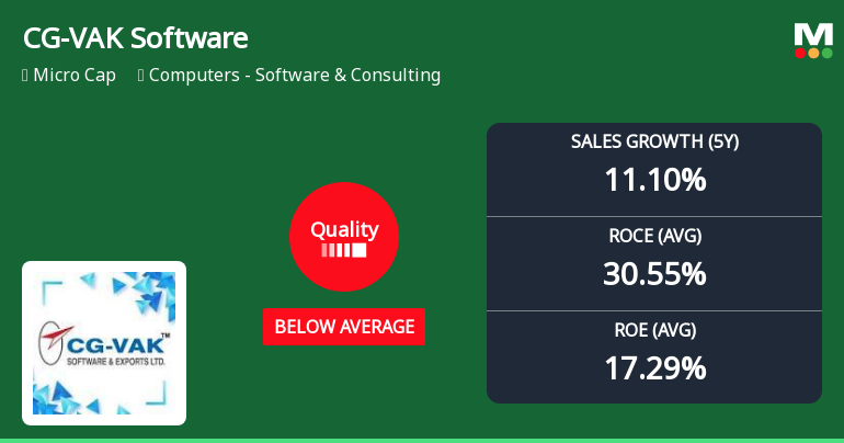 CG-VAK Software & Exports Ltd Quality Grade Downgrade Signals Fundamental Challenges