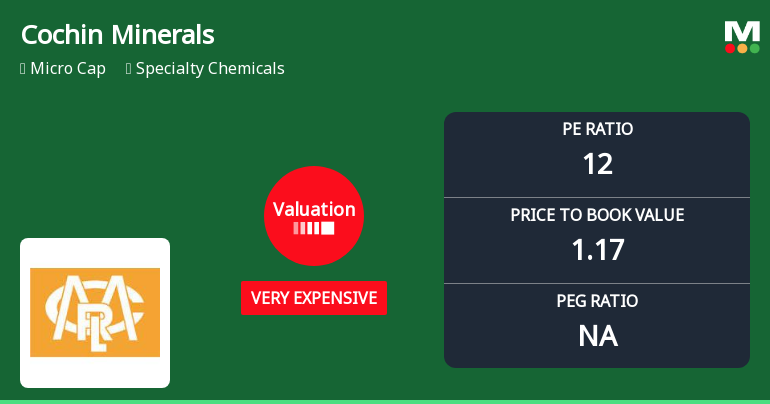 Cochin Minerals & Rutile Ltd Valuation Shifts Signal Elevated Price Risk