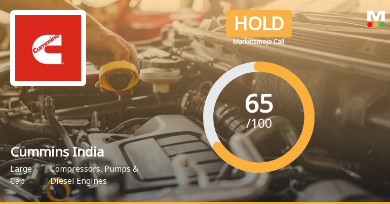 Cummins India Ltd. is Rated Hold by MarketsMOJO