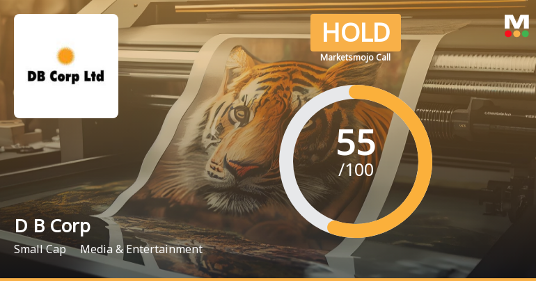 D B Corp Ltd is Rated Hold by MarketsMOJO