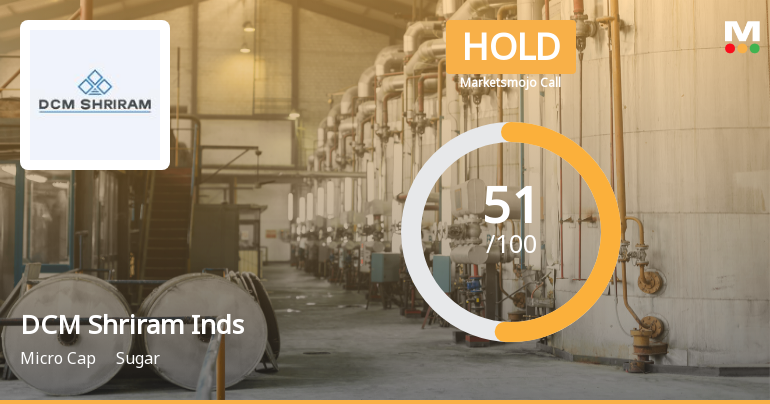 DCM Shriram Industries Ltd Upgraded to Hold on Technical Improvements and Valuation Appeal