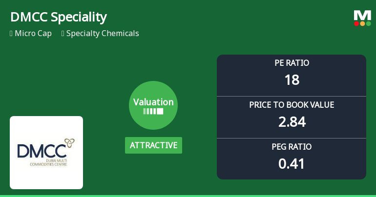 DMCC Speciality Chemicals Ltd: Valuation Shift Enhances Price Attractiveness Amid Mixed Returns