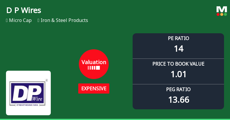 D P Wires Ltd Valuation Shifts Amidst Market Challenges