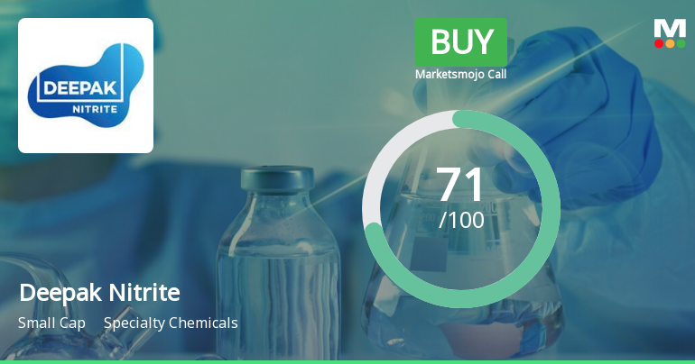 Deepak Nitrite Ltd. is Rated Buy by MarketsMOJO
