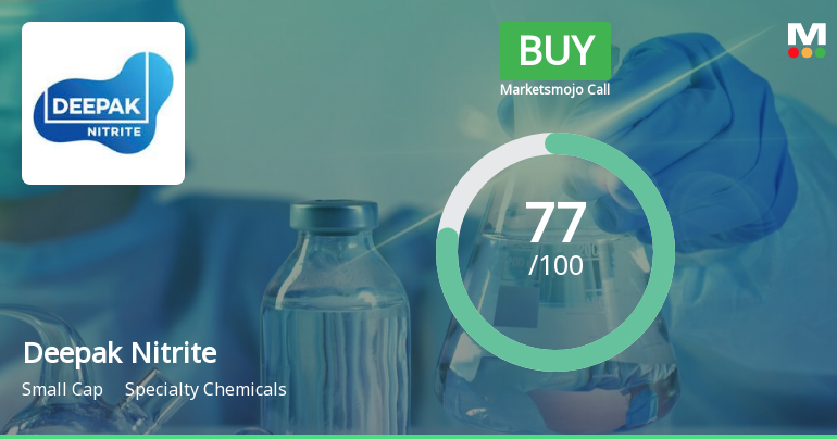 Deepak Nitrite Ltd. is Rated Buy by MarketsMOJO