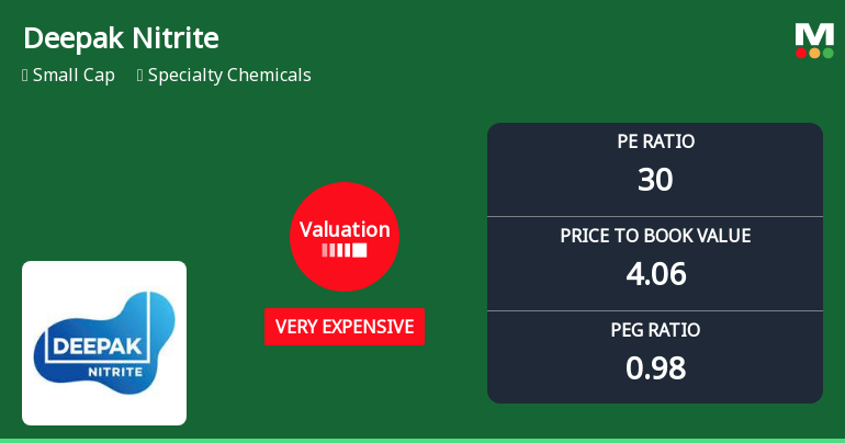 Deepak Nitrite Ltd: Valuation Shift Signals Heightened Price Attractiveness Amid Specialty Chemicals Sector Dynamics