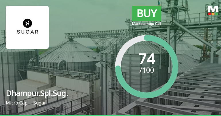 Dhampure Speciality Sugars Ltd is Rated Buy