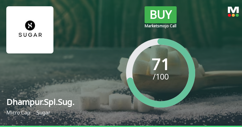 Dhampure Speciality Sugars Ltd is Rated Buy