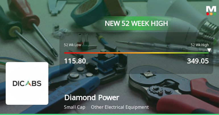 Broad-Based Technical Strength Lifts Diamond Power Infrastructure Ltd to 52-Week High of Rs 349.05