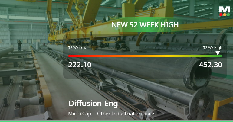 Broad-Based Technical Strength Lifts Diffusion Engineers Ltd to 52-Week High of Rs 452.3