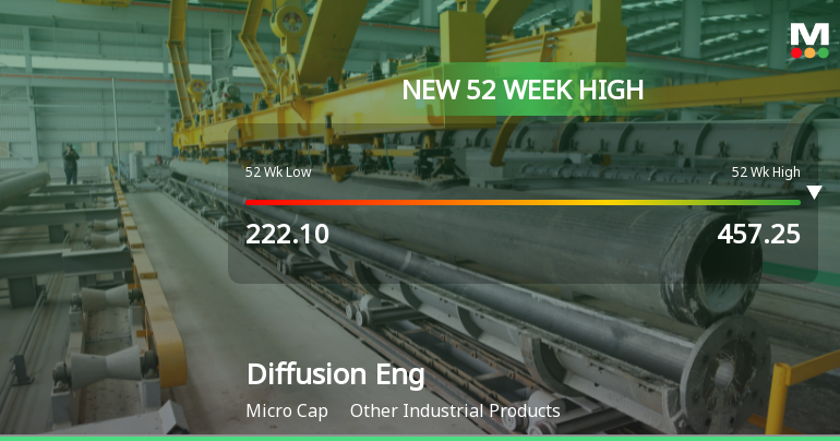 Broad-Based Technical Strength Lifts Diffusion Engineers Ltd to 52-Week High of Rs 457.25