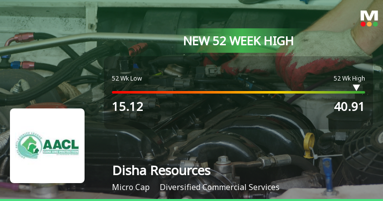 Broad-Based Technical Strength Lifts Disha Resources Ltd to 52-Week High of Rs 40.91