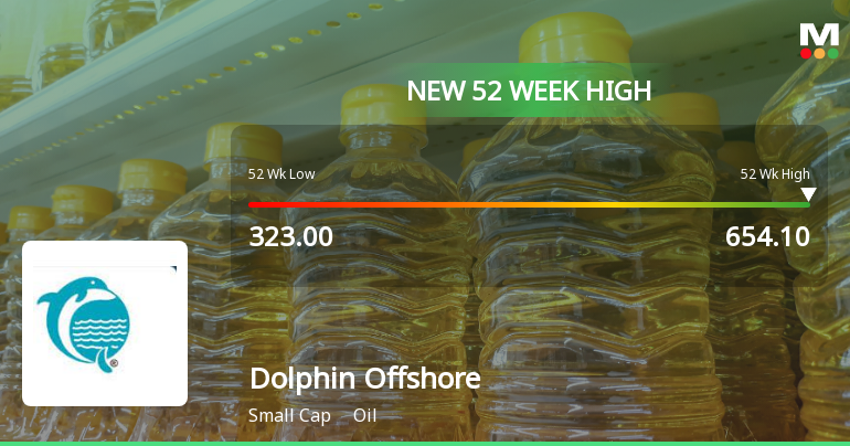 Broad-Based Technical Strength Lifts Dolphin Offshore Enterprises (India) to 52-Week High of Rs 654.1