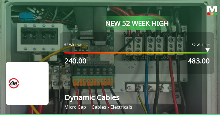 Broad-Based Technical Strength Lifts Dynamic Cables Ltd to 52-Week High of Rs 483