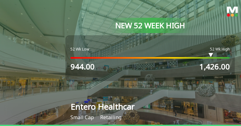 Broad-Based Technical Strength Lifts Entero Healthcare Solutions Ltd to 52-Week High of Rs 1426