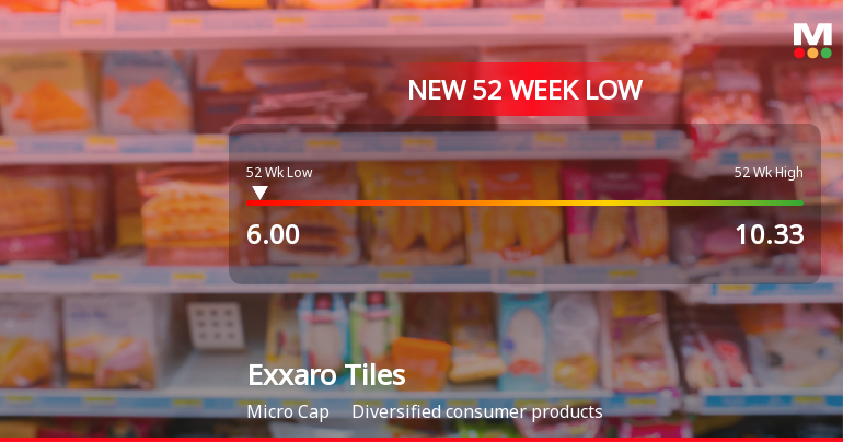 Markets Rally, But Exxaro Tiles Ltd Sinks to 52-Week Low in Stock-Specific Sell-Off