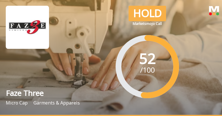 Faze Three Ltd is Rated Hold by MarketsMOJO