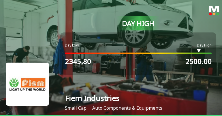 Fiem Industries Ltd Surges 7.03% to Day's High of Rs 2495 — Outperforms Sector by 4.85 Percentage Points