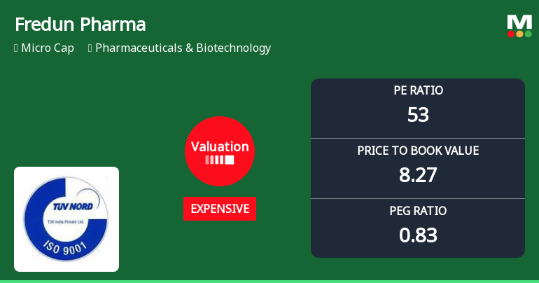 Fredun Pharmaceuticals Ltd: Valuation Shift Signals Price Attractiveness Change Amid Strong Returns