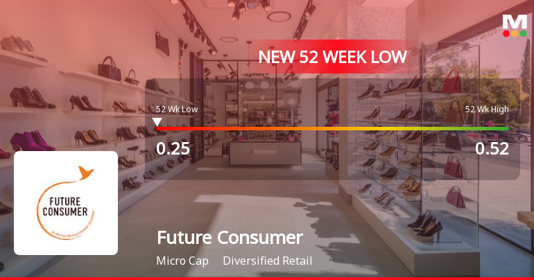 Future Consumer Ltd Falls to 52-Week Low of Rs 0.25 as Sell-Off Deepens