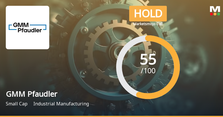 GMM Pfaudler Ltd is Rated Hold by MarketsMOJO
