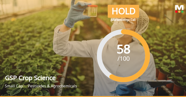 GSP Crop Science Ltd Upgraded to Hold as Technicals Improve and Valuation Remains Attractive