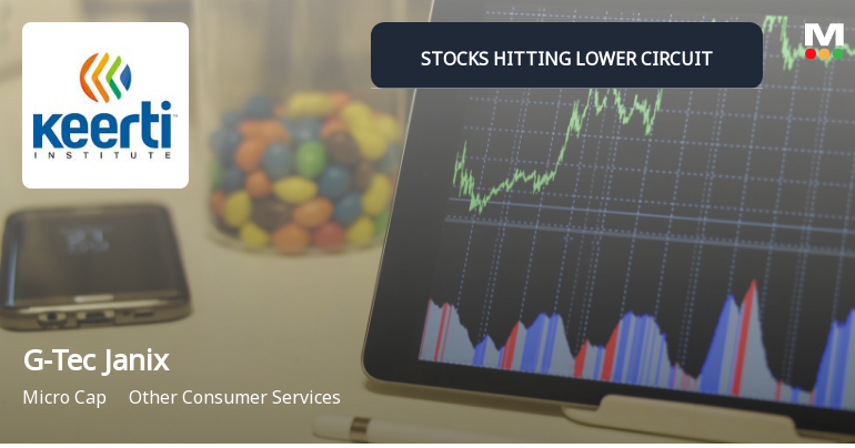 G-Tec Janix Education Ltd Locks at Lower Circuit With 4.99% Loss — Sellers Queue, No Buyers in Sight