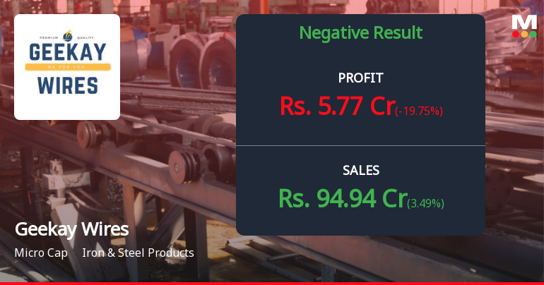 Geekay Wires Q1 FY27: Profitability Under Pressure Amid Margin Squeeze
