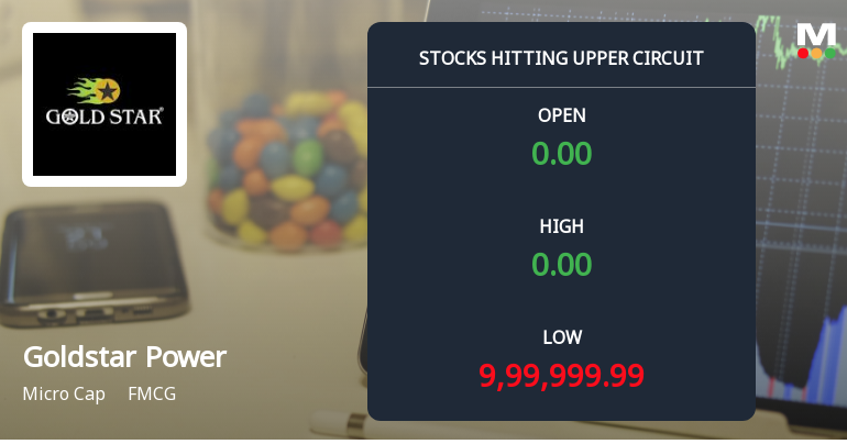 Goldstar Power Ltd Locks at Upper Circuit With 4.55% Gain — Buyers Queue, Sellers Absent