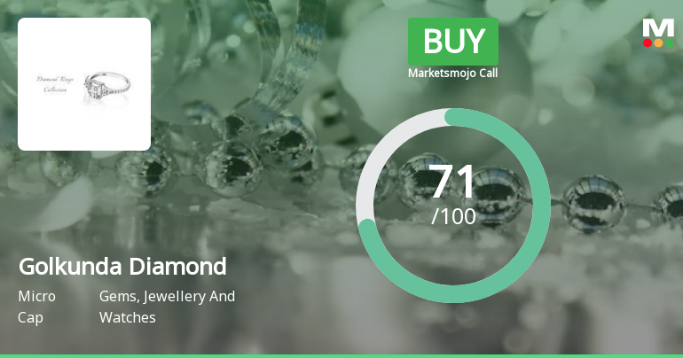 Golkunda Diamonds & Jewellery Ltd is Rated Buy