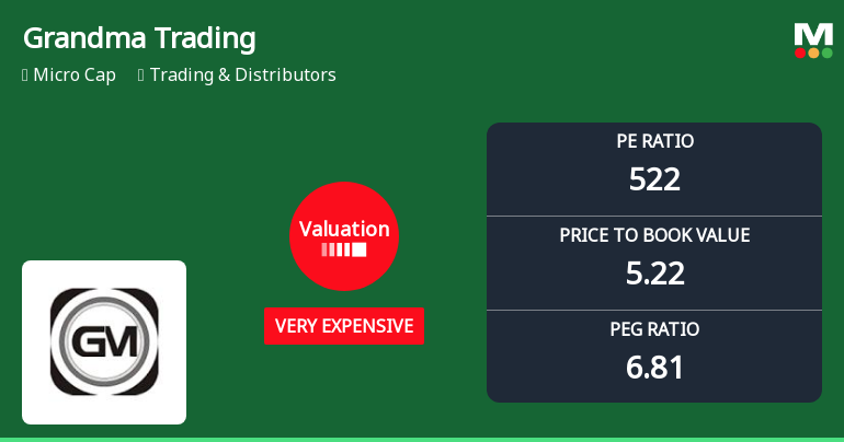 Grandma Trading & Agencies Ltd: Valuation Shifts Highlight Price Attractiveness Concerns