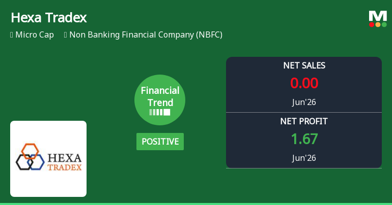 Hexa Tradex Ltd Reports Strong Quarterly Financial Turnaround Amid NBFC Sector Challenges