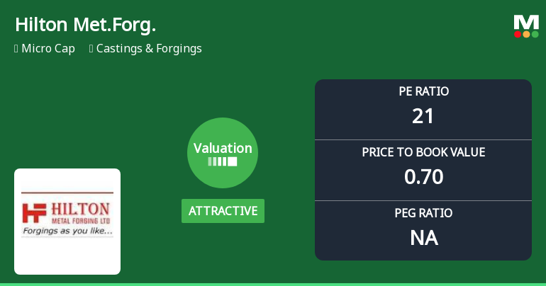 Hilton Metal Forging Ltd Valuation Improves Amid Challenging Market Conditions