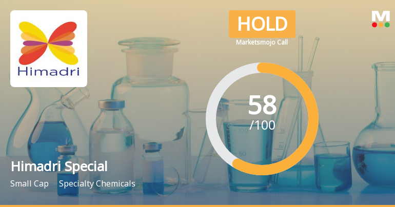 Himadri Speciality Chemical Ltd is Rated Hold by MarketsMOJO