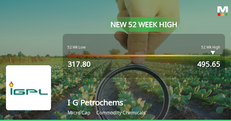Broad-Based Technical Strength Lifts I G Petrochemicals Ltd to 52-Week High of Rs 495.65