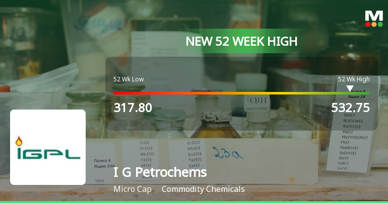 Broad-Based Technical Strength Lifts I G Petrochemicals Ltd to 52-Week High of Rs 532.75
