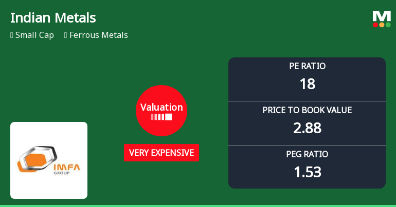 Indian Metals & Ferro Alloys Ltd Valuation Shifts Signal Changing Market Sentiment