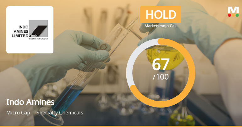 Indo Amines Ltd Downgraded to Hold Amid Mixed Financial and Technical Signals