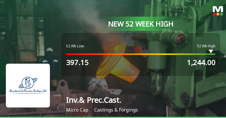 Broad-Based Technical Strength Lifts Investment & Precision Castings Ltd to 52-Week High of Rs 1244