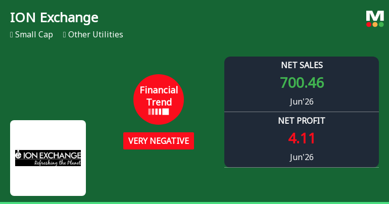Ion Exchange (India) Ltd Reports Sharp Financial Deterioration Despite Revenue Growth in Q1 2026