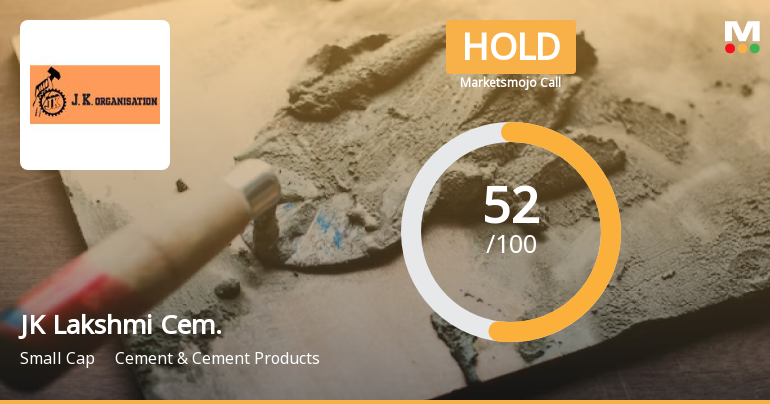 JK Lakshmi Cement Ltd is Rated Hold by MarketsMOJO