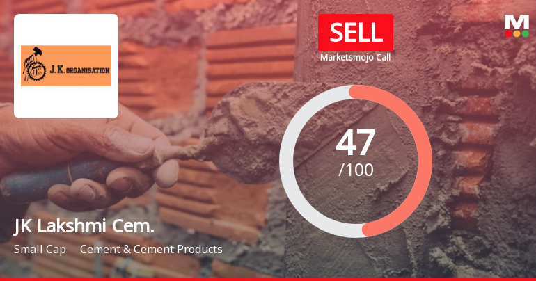 JK Lakshmi Cement Ltd is Rated Sell