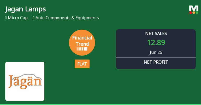 Jagan Lamps Ltd Reports Flat Quarterly Performance Amid Mixed Financial Trends