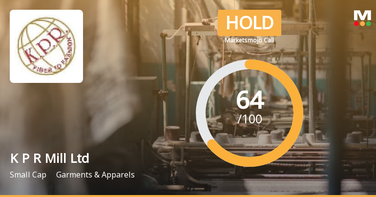 K P R Mill Ltd is Rated Hold by MarketsMOJO