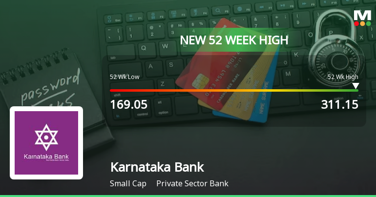Broad-Based Technical Strength Lifts Karnataka Bank Ltd to 52-Week High of Rs 308.5