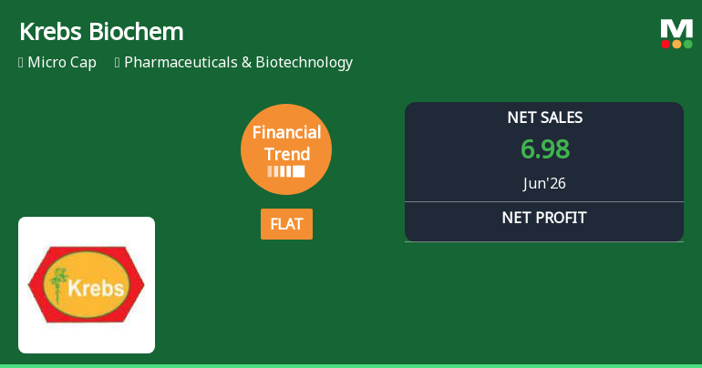 Krebs Biochemicals & Industries Ltd Reports Flat Quarterly Performance Amid Margin Improvements